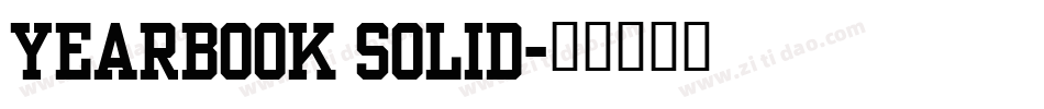 Yearbook Solid字体转换